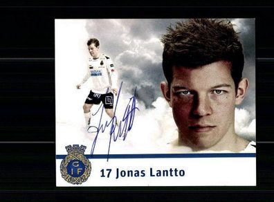 Jonas Lantto Autogrammkarte Gefle IF 2012-13 Original Signiert