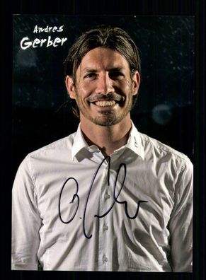 Andres Gerber Autogrammkarte FC Thun 2013-14 Original Signiert