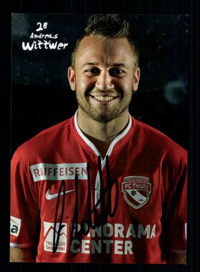 Andreas Wittwer Autogrammkarte FC Thun 2013-14 Original Signiert