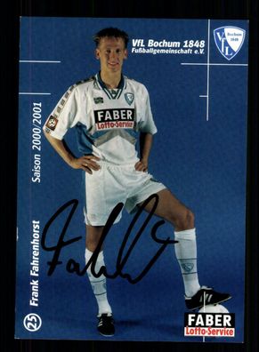 Frank Fahrenhorst Autogrammkarte VFL Bochum 2000-01 Original Signiert