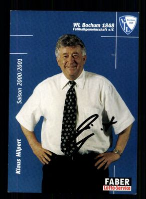 Klaus Hilpert Autogrammkarte VFL Bochum 2000-01 Original Signiert