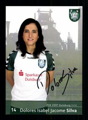 Dolores Silva Autogrammkarte FCR 01 Duisburg 2011-12 1. Satz Original Signiert
