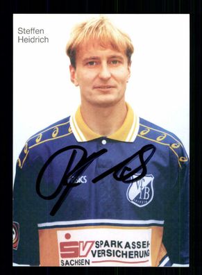 Steffen Heidrich Autogrammkarte VFB Leipzig 1996-97 Original Signiert