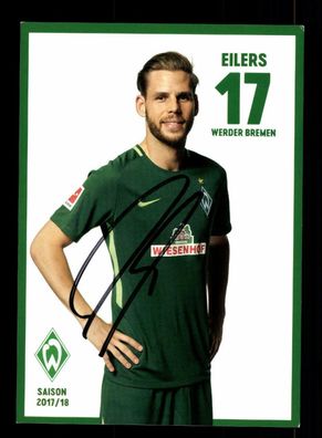 Justin Eilers Autogrammkarte Werder Bremen 2017-18 Original Signiert