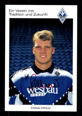 Andreas Fellhauer Autogrammkarte SV Waldhof Mannheim 1994-95 Original Signiert