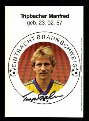Manfred Tripbacher Autogrammkarte Eintracht Braunschweig 1983-84 Original Sign