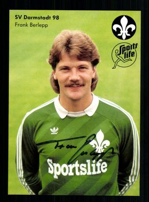 Frank Berlepp Autogrammkarte SV Darmstadt 1984-85 Original Signiert