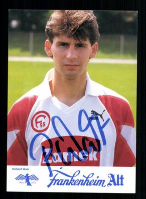 Richard Walz Autogrammkarte Fortuna Düsseldorf 1990-91 Original Signiert