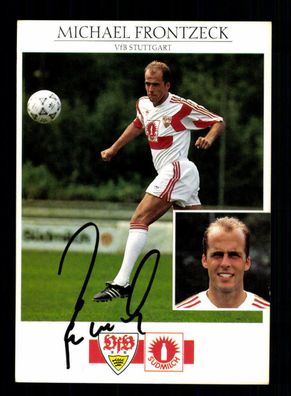 Michael Frontzeck Autogrammkarte VFB Stuttgart 1992-93 Original Signiert