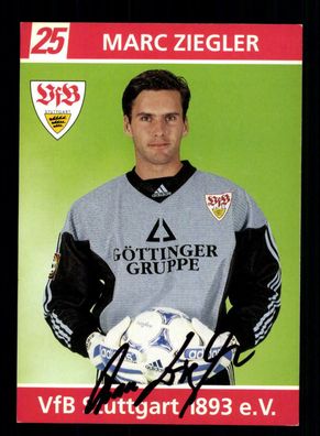 Marc Ziegler Autogrammkarte VFB Stuttgart 1998-99 Original Signiert