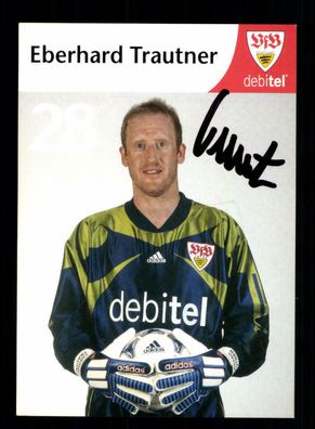 Eberhard Trautner Autogrammkarte VFB Stuttgart 1999-00 Original Signiert