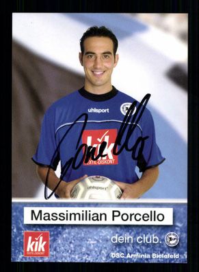 Massimilian Porcello Autogrammkarte Arminia Bielefeld 2003-04 Original Signiert