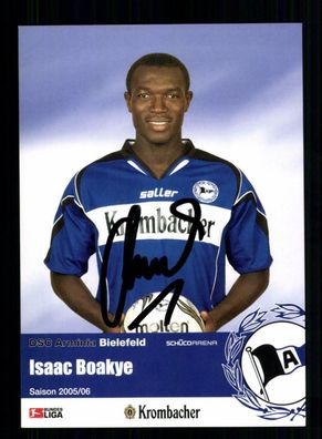 Isaac Boakye Autogrammkarte Arminia Bielefeld 2005-06 Original Signiert