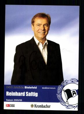 Reinhard Saftig Autogrammkarte Arminia Bielefeld 2005-06 Original Signiert