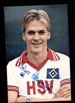 Holger Hieronymus Autogrammkarte Hamburger SV 1979-80 Original Signiert