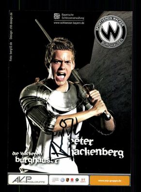 Peter Hackenberg Autogrammkarte Wacker Burghausen 2010-11 Original Signiert