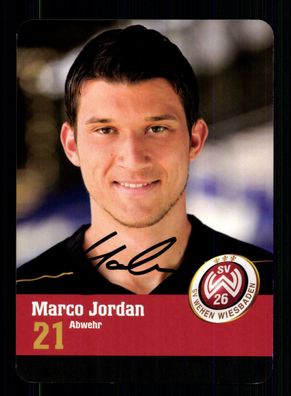 Marco Jordan Autogrammkarte SV Wehen Wiesbaden 2010-11 Original Signiert