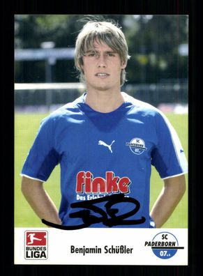 Benjamin Schüßler Autogrammkarte SC Paderborn 2005-06 Original Signiert