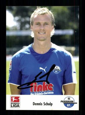 Dennis Schulp Autogrammkarte SC Paderborn 2005-06 Original Signiert