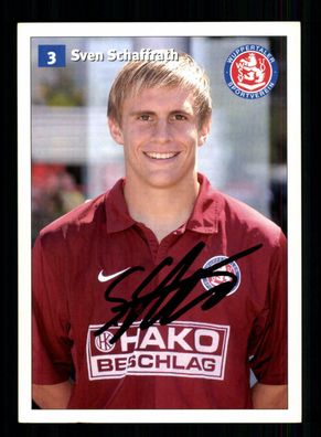 Sven Schaffrath Autogrammkarte Wuppertaler SV 2008-09 Original Signiert