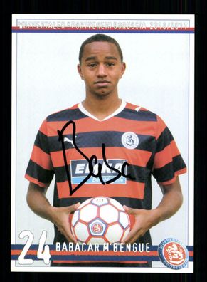 Babacar M Bengue Autogrammkarte Wuppertaler SV 2010-11 Original Signiert