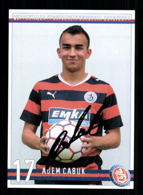 Adem Cabuk Autogrammkarte Wuppertaler SV 2010-11 Original Signiert
