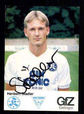 Heribert Stadler Autogrammkarte Stuttgarter Kickers 1986-87 Original Signiert