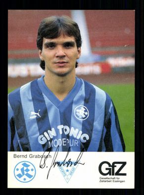Bernd Grabosch Autogrammkarte Stuttgarter Kickers 1988-89 Original Signiert