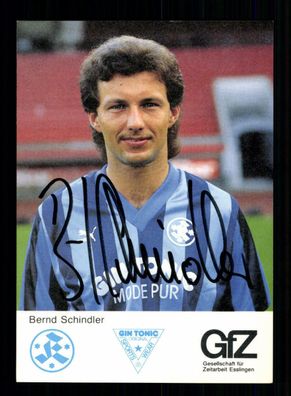 Bernd Schindler Autogrammkarte Stuttgarter Kickers 1988-89 Original Signiert