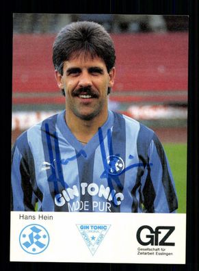 Hans Hein Autogrammkarte Stuttgarter Kickers 1988-89 Original Signiert
