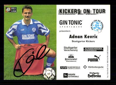 Adnan Kevric Autogrammkarte Stuttgarter Kickers 1997-98 Original Signiert