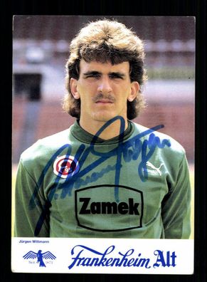 Jürgen Wittmann Autogrammkarte Fortuna Düsseldorf 1989-90 Orginal Signiert