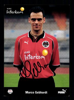 Marco Gebhardt Autogrammkarte Eintracht Frankfurt 1998-99 Orginal Signiert