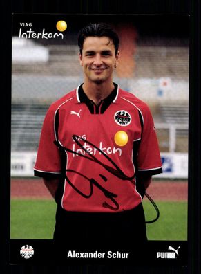 Alexander Schnur Autogrammkarte Eintracht Frankfurt 1998-99 Orginal Signiert