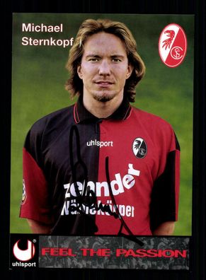 Michael Sternkopf Autogrammkarte SC Freiburg 1996-97 Orginal Signiert