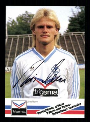 Jörg Neun Autogrammkarte SV Waldhof Mannheim 1986-87 Orginal Signiert