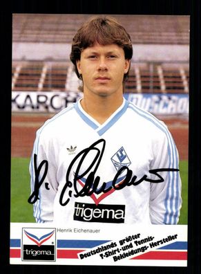 Henrik Eichenauer Autogrammkarte SV Waldhof Mannheim 1986-87 Orginal Signiert