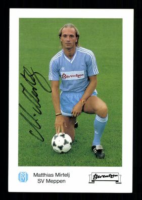 Matthias Mirtelj Autogrammkarte SV Meppen 1988-89 Orginal Signiert