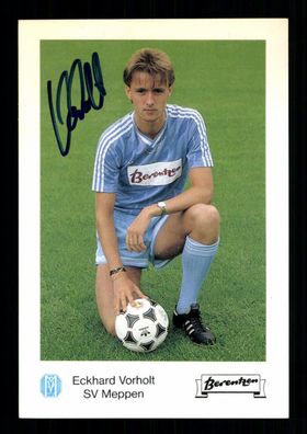 Eckhard Vorholt Autogrammkarte SV Meppen 1988-89 Orginal Signiert