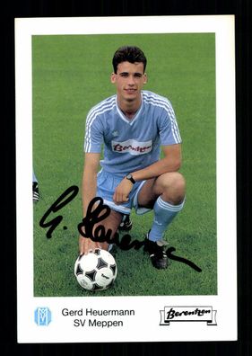 Gerd Heuermann Autogrammkarte SV Meppen 1988-89 Orginal Signiert