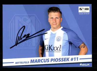 Marcus Piossek Autogrammkarte SV Meppen 2019-20 Original Signiert