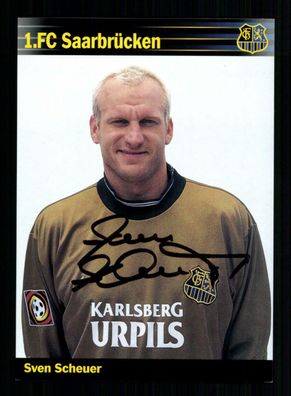 Sven Scheuer Autogrammkarte 1 FC Saarbrücken 2000-01 Original Signiert
