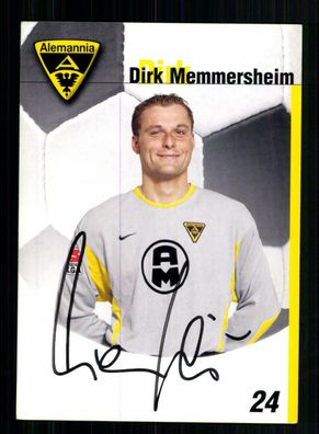 Dirk Memmersheim Autogrammkarte Alemannia Aachen 2002-03 Original Signiert