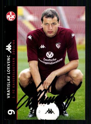 Vratislav Lokvenc Autogrammkarte 1 FC Kaiserslautern 2003-04 Original Signiert