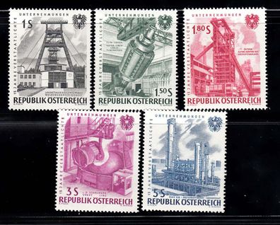 1961 Österreich, MiNr. 1092-96, postfrisch