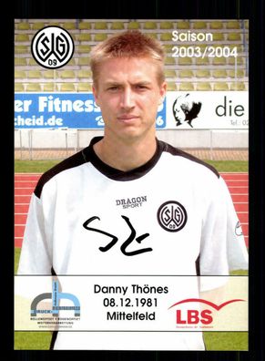 Danny Thönes Autogrammkarte Wattenscheid 09 2003-04 Original Signiert