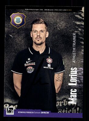 Marc Lorius Autogrammkarte FC Erzgebirge Aue 2019-20 Original Signiert