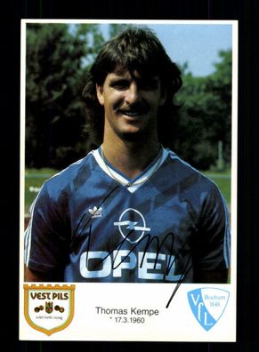 Thomas Kempe Autogrammkarte VFL Bochum 1986-87 Original Signiert