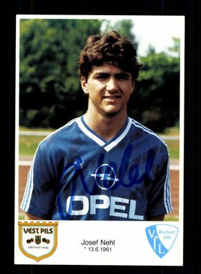 Josef Nehl Autogrammkarte VFL Bochum 1986-87 Original Signiert