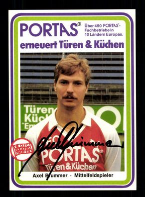 Axel Brummer Autogrammkarte Kickers Offenbach 1984-85 Original Signiert